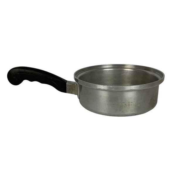 Vintage Saladmaster Aluminum 1 Qt Saucepan No 202 With Black Handle NO LID - Picture 4 of 9